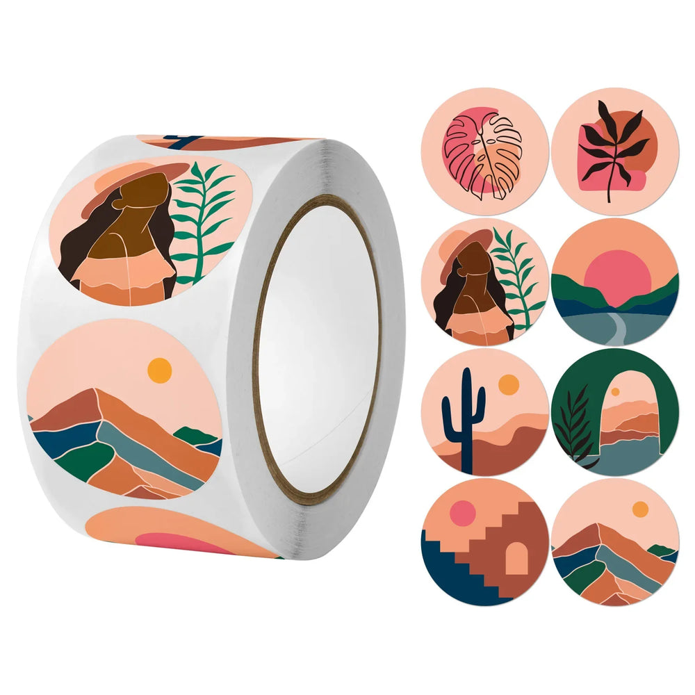 100-500pcs Cute Scrapbooking Stationery Stickers Envelope Sealing Label Personalized Small Business Gift Decor Stickers (ONLINE ORDER ONLY)