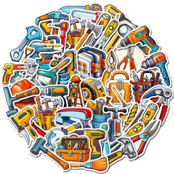 Mixed Electric Hand Tools Stickers for DIY Phone Motorcycle Helmet Laptop Skateboard (Online Order Only)