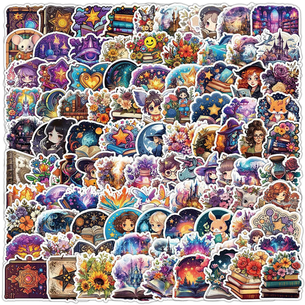 Vintage Gothic Witchy Stickers Waterproof Laptop Phone Notebook Decals (ONLINE ORDER ONLY)