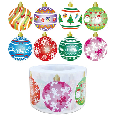 100-500Pcs Colorful Balloon Sticker 8 Designs for Christmas Party Gift Window Decoration Xmas Gift Boxes Thank You Decor Sticker (ONLINE ORDER ONLY)