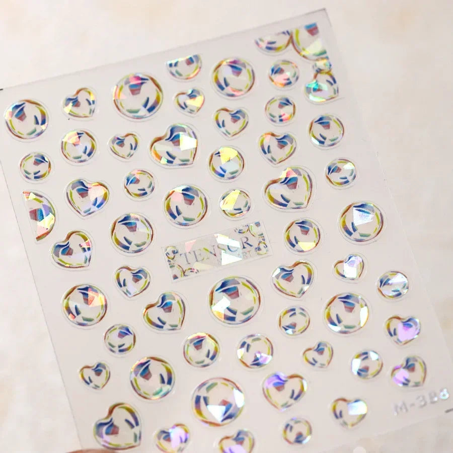 Summer Beach Dreamy Water Bubble Mermaid Shell Conch Starfish Jellyfish Soft Relief Decoration Nail Art Stickers Manicure Decals (ONLINE ORDER ONLY)
