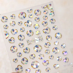 Summer Beach Dreamy Water Bubble Mermaid Shell Conch Starfish Jellyfish Soft Relief Decoration Nail Art Stickers Manicure Decals (ONLINE ORDER ONLY)