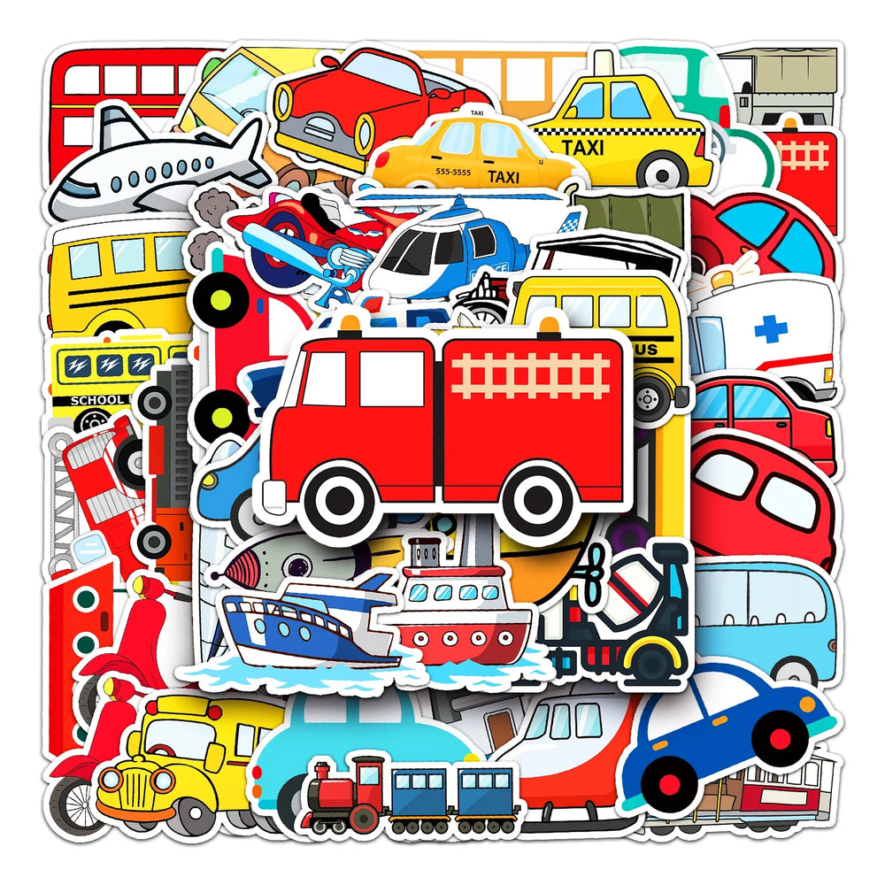 50Pcs Cartoon Waterproof Vinyl Stickers for Skateboard Snowboard (ONLINE ORDER ONLY)