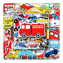 50Pcs Cartoon Waterproof Vinyl Stickers for Skateboard Snowboard (ONLINE ORDER ONLY)