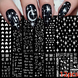 12 Sheets Valentines Nail Stickers Red Heart Nail Art Sticker Decal Solid Hollow Heart 3D Self-Adhesive Design Nail Art Supplies (ONLINE ORDER ONLY)