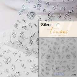 Charming White Shiny Pearl Rhinestone Wings Feathers Crown Moon Stars 3D Self Adhesive Nail Art Sticker Manicure Decal Wholesale (ONLINE ORDER ONLY)