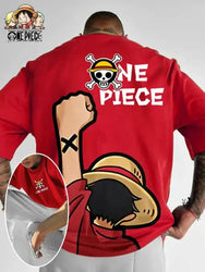One Piece Graphic T-Shirt: Luffy & Zoro Oversized Streetwear (ONLINE ORDER ONLY)
