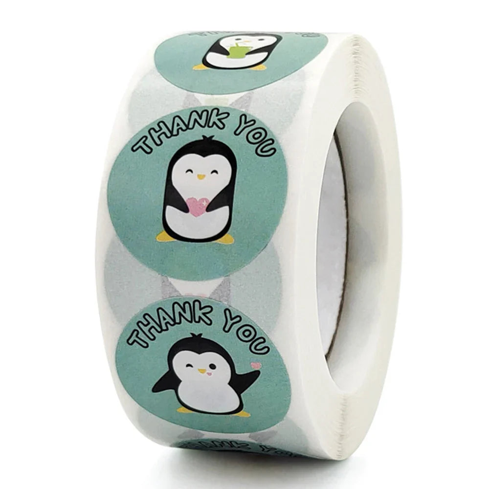100-500pcs Cute Cartoon Penguin Stickers Children's bonus stickers encourage scrapbooking decorative stationery stickers (Online Order Only)