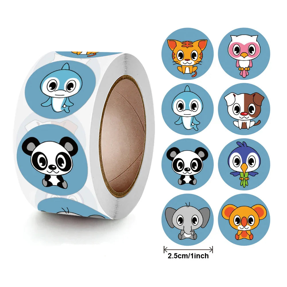 100-500pcs Cute Cartoon Penguin Stickers Children's bonus stickers encourage scrapbooking decorative stationery stickers (Online Order Only)