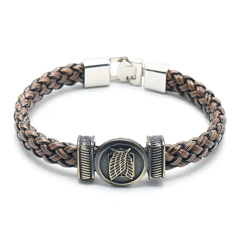 Anime Woven Cowhide Bracelet – Multilayer Buckle Gift (ONLINE ORDER ONLY)