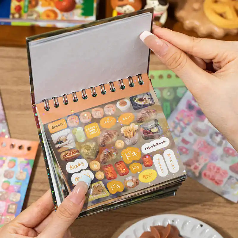 48 sheets Japanese Retro Y2K Decorative Stickers Phone Case Laptop Kpop Photocard Scrapbooking Sticker Book Kids Gift Stationery (ONLINE ORDER ONLY)