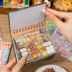 48 sheets Japanese Retro Y2K Decorative Stickers Phone Case Laptop Kpop Photocard Scrapbooking Sticker Book Kids Gift Stationery (ONLINE ORDER ONLY)