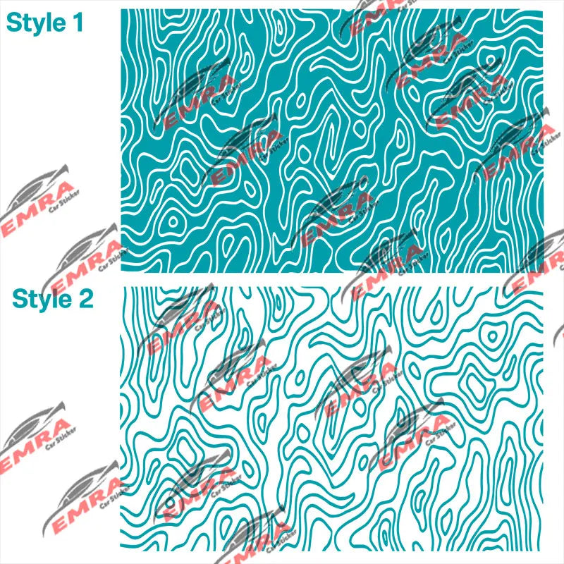 Universal Topography Quarter Window Car Sticker Suitable For Most Decoration Accessories Die Cutting Vinyl Decals (ONLINE ORDER ONLY)