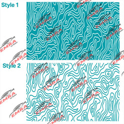 Universal Topography Quarter Window Car Sticker Suitable For Most Decoration Accessories Die Cutting Vinyl Decals (ONLINE ORDER ONLY)