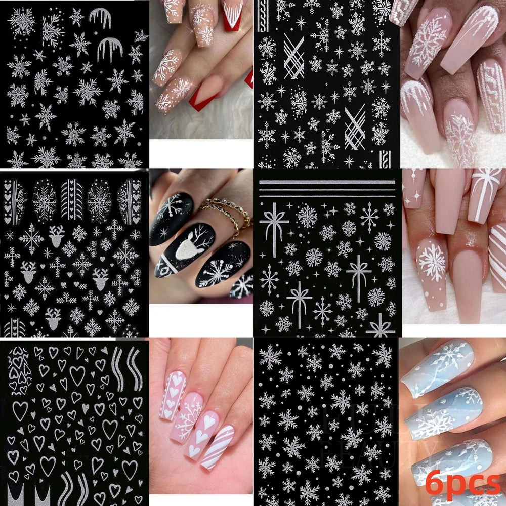 6 Sheets Moon/Star Nail Art Sticker Adhesive Gold Color Sticker Sheets Universal Constellation Shapes Sticker Art Decoration (ONLINE ORDER ONLY)
