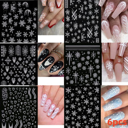 6 Sheets Moon/Star Nail Art Sticker Adhesive Gold Color Sticker Sheets Universal Constellation Shapes Sticker Art Decoration (ONLINE ORDER ONLY)