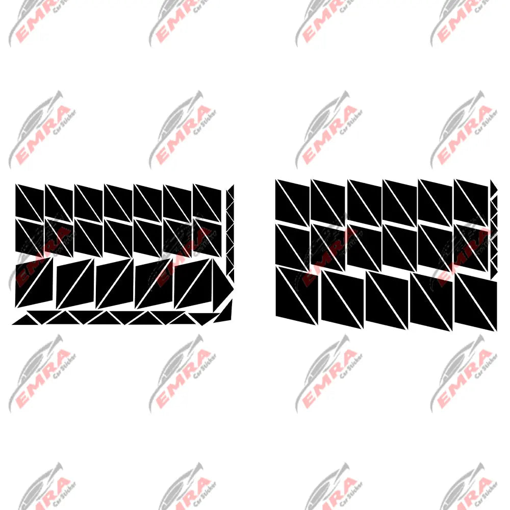 102PCS Angular Shape Sticker For Car Accessories Decoration Side Camouflage Kit Wrap Camo Tuning Styling Waterproof Vinyl Decals (ONLINE ORDER ONLY)
