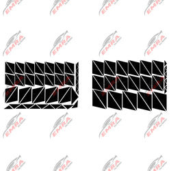 102PCS Angular Shape Sticker For Car Accessories Decoration Side Camouflage Kit Wrap Camo Tuning Styling Waterproof Vinyl Decals (ONLINE ORDER ONLY)