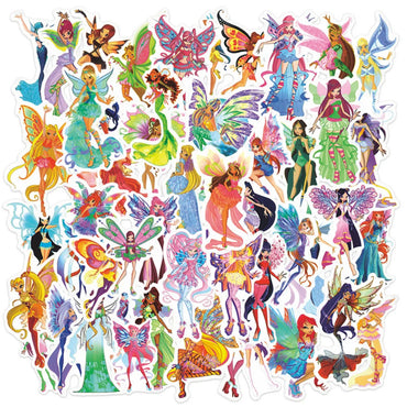 10/50Pcs Cartoon butterfly fairy Graffiti Waterproof Skateboard Travel Suitcase Phone Laptop Luggage Stickers Cute (ONLINE ORDER ONLY)