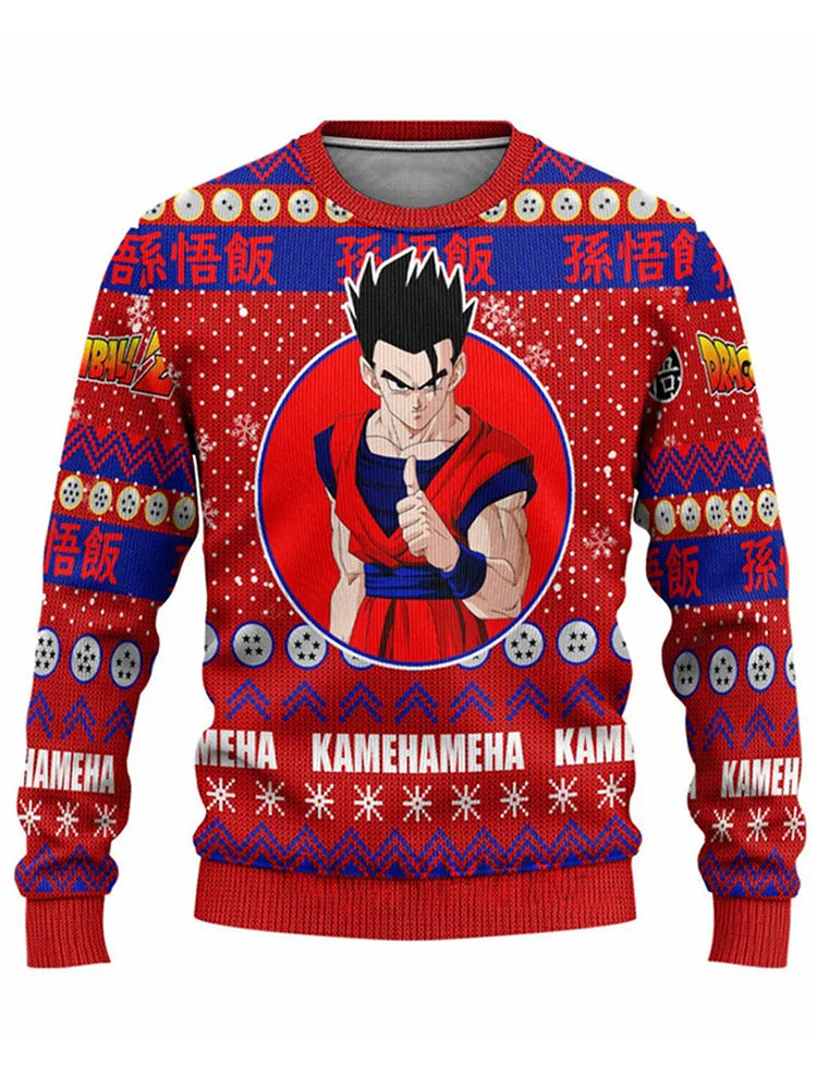 Dragon Ball Anime Sweater: Christmas Style Pullover Gift (ONLINE ORDER ONLY)