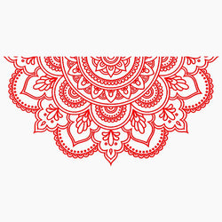 Half Mandala Car Sticker Decoration Window Bodywork Styling Motorcycle Accessories Die Cutting Vinyl Decals (ONLINE ORDER ONLY)