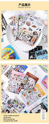 4 Sheets Ins Korean Magazine Planner Stickers Scrapbooking Journal Collage DIY Decoration Material Sticker Kawaii Stationery (Online Order Only)