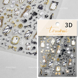 Baroque Angel Archery Wing Butterfly Retro Totem European Border Rose Flower Lace Chic Adhesive Nail Art Sticker Manicure Decals (ONLINE ORDER ONLY)