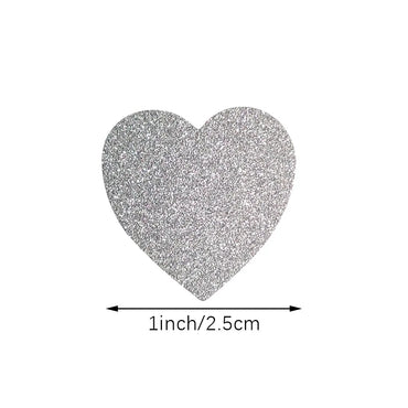 100-300pcs Diamond frosted shiny sticker heart shape labels for package wedding decoration thank you sticker stationery supply (ONLINE ORDER ONLY)