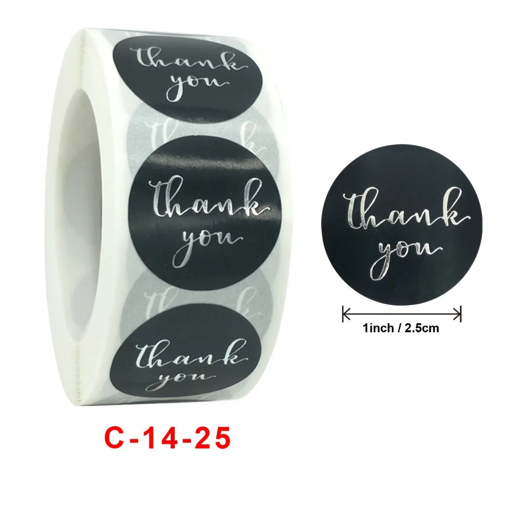 50-500pcs Luxury Bronzing Labels Thank You for Your Order Stickers Baking Seal Labels for Shop Business Package Gift Sticker (ONLINE ORDER ONLY)