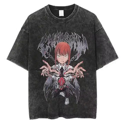 Chainsaw Man Vintage T-shirt Washed Cotton Tee (ONLINE ORDER ONLY)