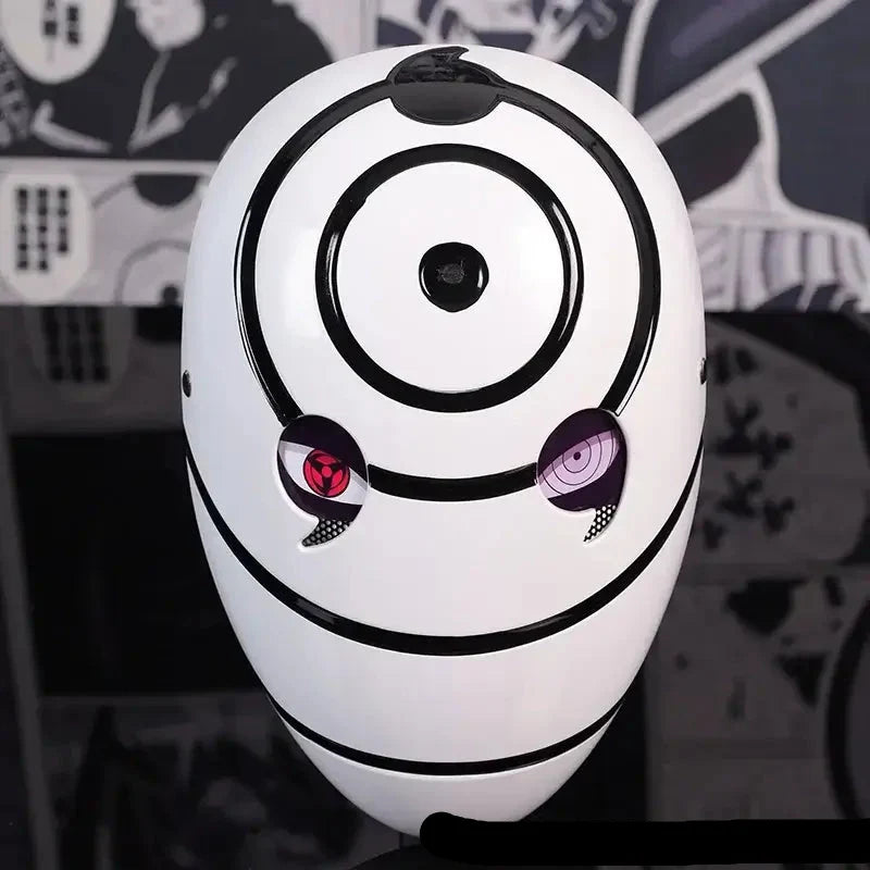 Obito Cosplay Mask: High Gloss Akatsuki Anime Prop