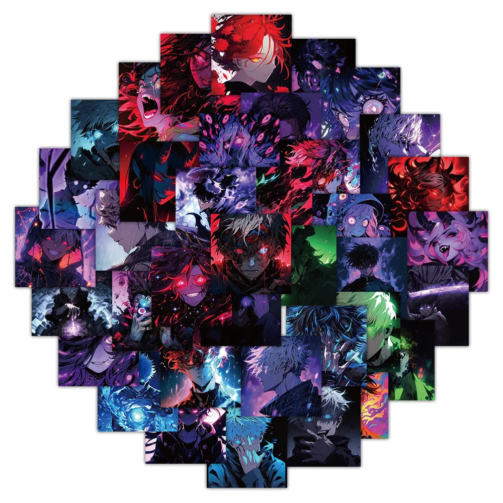 63PCS Anime Stickers Waterproof DIY Laptop Phone Guitar Car Bike Skateboard Decals (ONLINE ORDER ONLY)