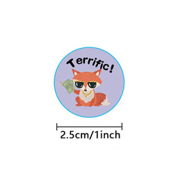 100-500pcs Cute Animal Reward Stickers with Word Motivational Stickers for School Teacher Kids Student Stationery Stickers (ONLINE ORDER ONLY)