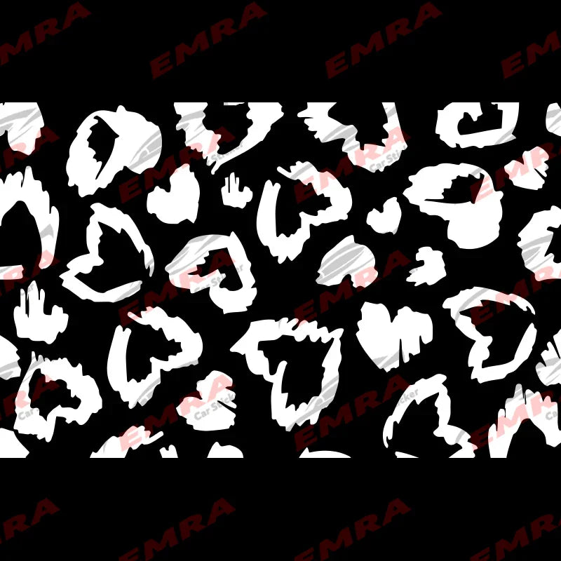 Universal Leopard Print  Heart Shape Sticker for Car Window Decoration Suitable  All Vehicles Accessories Waterproof Vinyl Decal (ONLINE ORDER ONLY)