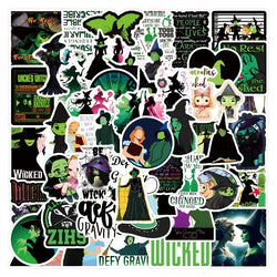 55pcs Cartoon Graffiti Stickers for Laptop, Phone, Scooter, Water Bottle, Suitcase, Stationery, Refrigerator (Online Order Only)