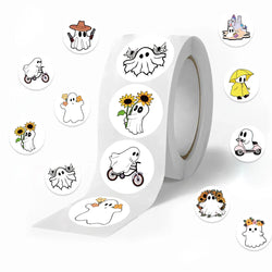 500pcs Cute Ghost Stickers Roll Cute Reward Encourage Stickers for School Teacher Kids Student Stationery Toys (ONLINE ORDER ONLY)
