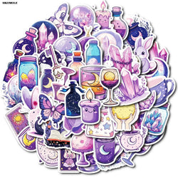 Purple Moon Stickers for Motorcycle, Laptop, Skateboard - 10/30/50PCS (Online Order Only)