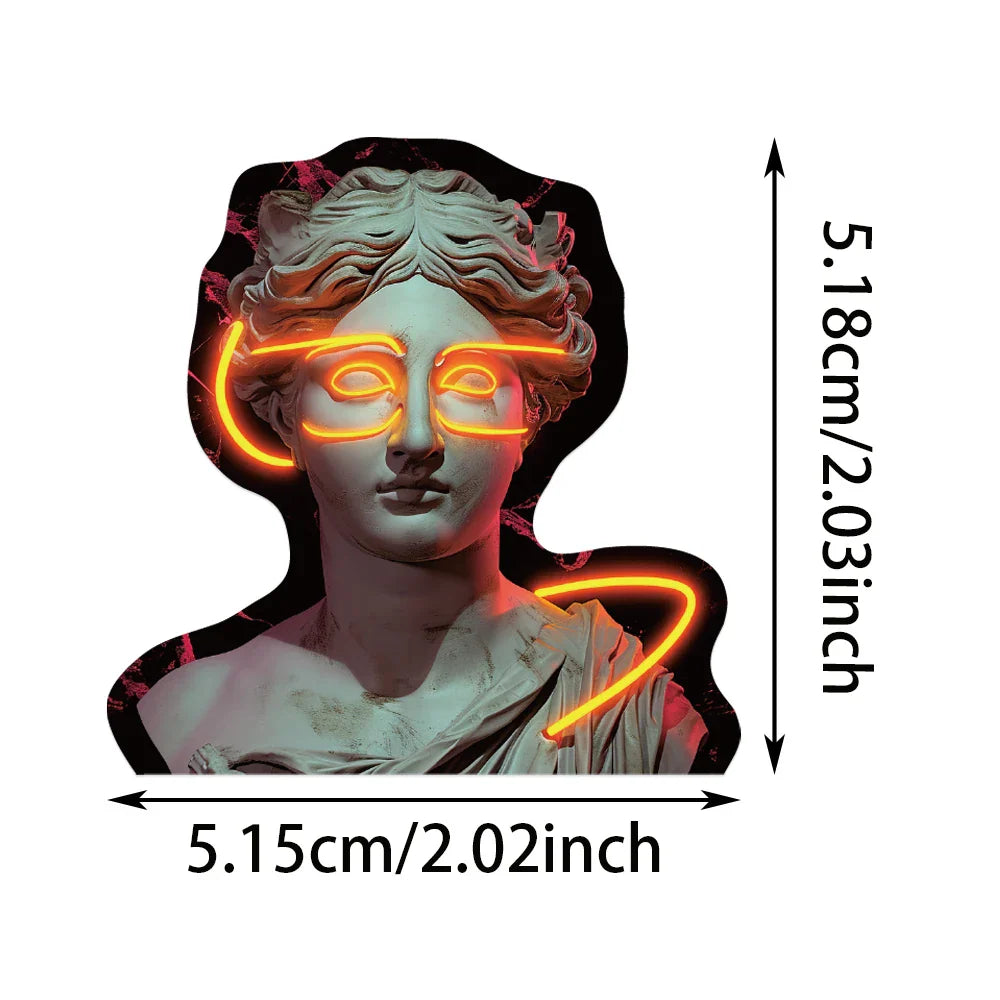 50Pcs Cartoon Laser Cyberpunk Style Series Stickers for Suitcase Phone Skateboard Laptop Luggage Fridge Car Styling DIY Stickers (ONLINE ORDER ONLY)