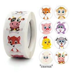 100-500pc Stickers for Children Kids Rolling Animal Roll Dog Stickers Small Packaging Pack Stickers Photocard Decor Lables (ONLINE ORDER ONLY)