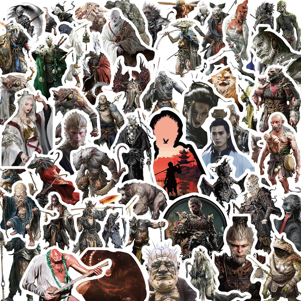 57PCS WuKong Game Stickers Waterproof Decals for Kids, Motorcycle, Bike, Phone (ONLINE ORDER ONLY)