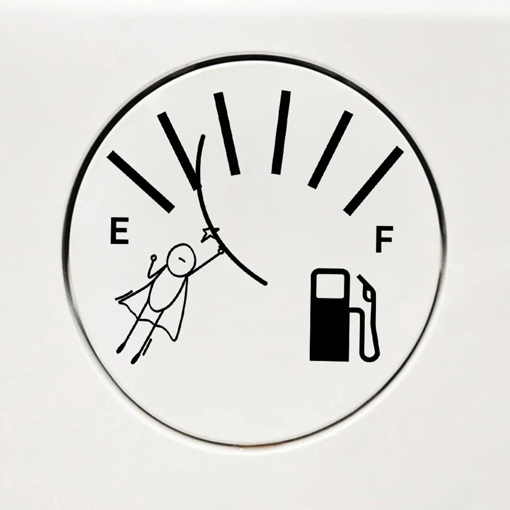 Hero Empty Full Gas Gauge Sticker for Car Fuel Tank Cap Door Decoration Exterior Accessories Outdoor Stickers Vinyl Decals (ONLINE ORDER ONLY)