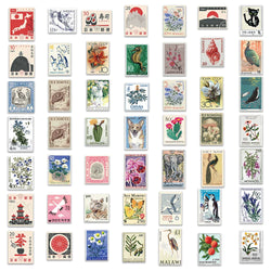 10/30/50pcs Vintage Postal Stamps From All Over The World Sticker Packs (ONLINE ORDER ONLY)