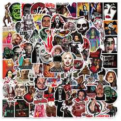 Horror Anime Stickers Pack - Waterproof Decals for Motorcycle, Luggage, Skateboard, Kids (Online Order Only)