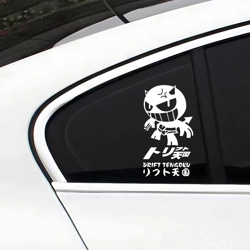 "DRIFT TENGOKU"Stickers,JDM decals cartoon High Quality And Durable Automobiles Exterior Accessories Self-adhesive Decals (ONLINE ORDER ONLY)