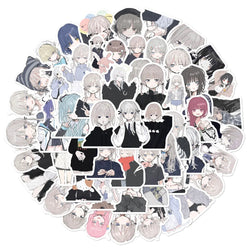 Morbid Girl Stickers Cute ACG Cartoon Decals for Scrapbook Luggage Laptop Phone Car Bike Skateboard (Online Order Only)