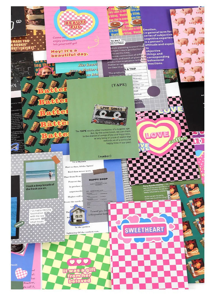 20 sheets Life Fantasy Series Scrapbooking Sticker Book Hand Account Background Decorative Sticker Label DIY Material Stationery (Online Order Only)