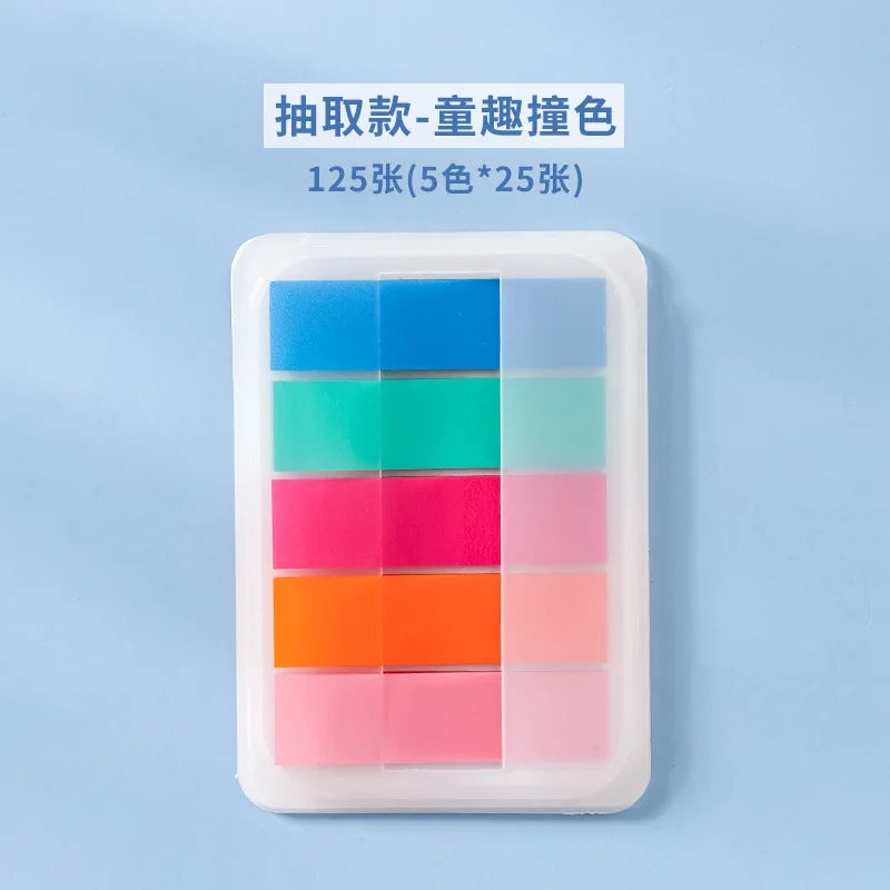 PET Transparent Index Sticky Note Sticker Student Label Sticky Note Sticker Notepad Bookmark School supplies Kawaii stationery (ONLINE ORDER ONLY)