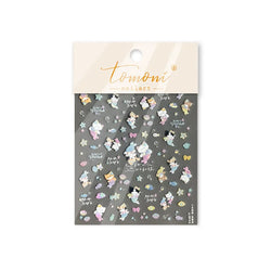 Ray Fish Shell  Conch Water Bubbles Octopus Starfish Mermaid Jellyfish Otter Dolphin Nail Art Decorations Sticker Manicure Decal (ONLINE ORDER ONLY)