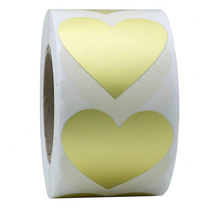 100-500pcs Chroma Heart Labels Stickers Color Code Dot Labels Stickers 1 Inch Red,blue,pink,black,custom Stickers Stationery (ONLINE ORDER ONLY)