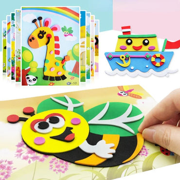 10Pcs 3D Animal Foam Sticker Puzzle Educational Toys for Kids (ONLINE ORDER ONLY)